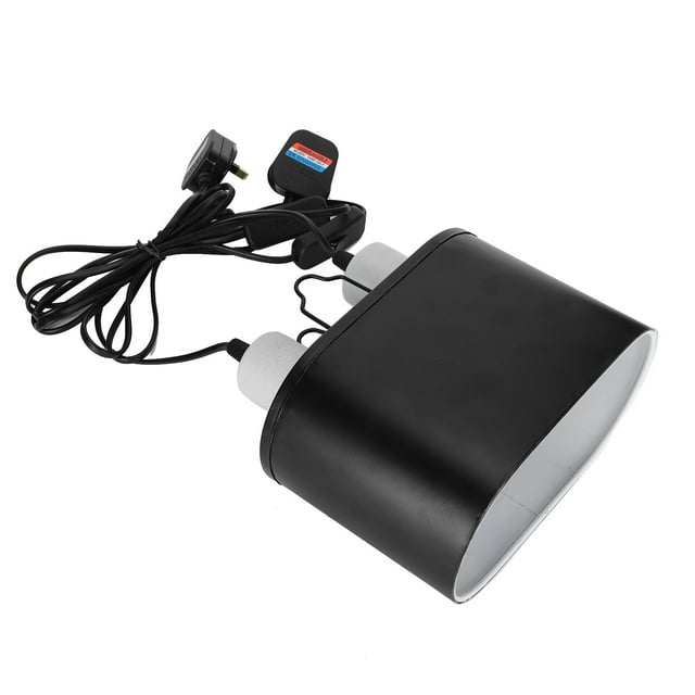 Lámpara de Control de temperatura de iluminación de luz doble para mascotas reptiles luz roja 100W luz blanca 50W220V Reino Unido