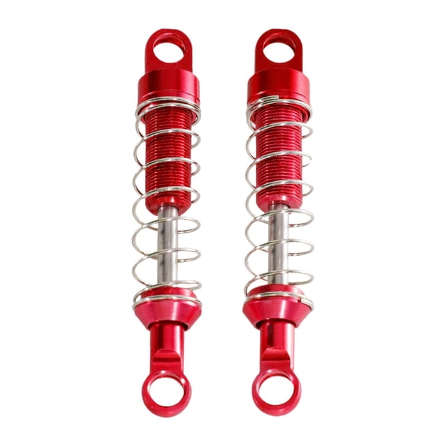 Amortiguador de coche RC, pieza de repuesto de aleación de aluminio para MN99S 1 par rojo