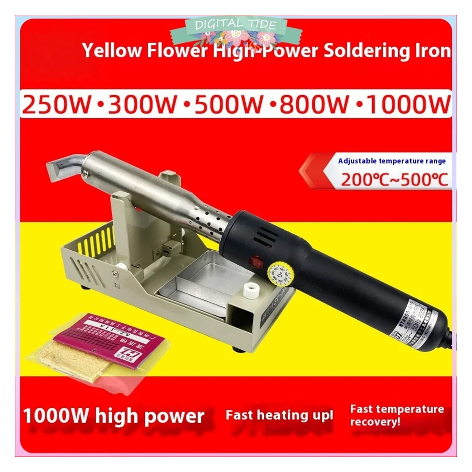 High Power Adjustable Constant Temperature Electric Soldering Iron 1000W Welding Repair Tool Externally Heated Soldering Irons