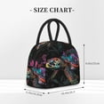 thumbnail image 2 of Vsdgher Colorful Plant Turtle A Print Insulated Lunch Bag Simple Bento Cooler Bag Lunch Tote Bag , Suitable for picnics, school, work, 2 of 6