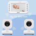 thumbnail image 3 of AXVUE Video Baby Monitor with Two Cameras and Large Screen, Model E612, Multifunctions, 3 of 7