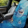 thumbnail image 4 of XYZCANDO Shark Pattern Non-Slip Car Seat Cover Towel for Gym Workout Travel, Lightweight Sweatproof Car Seat Towel Cover, 4 of 11