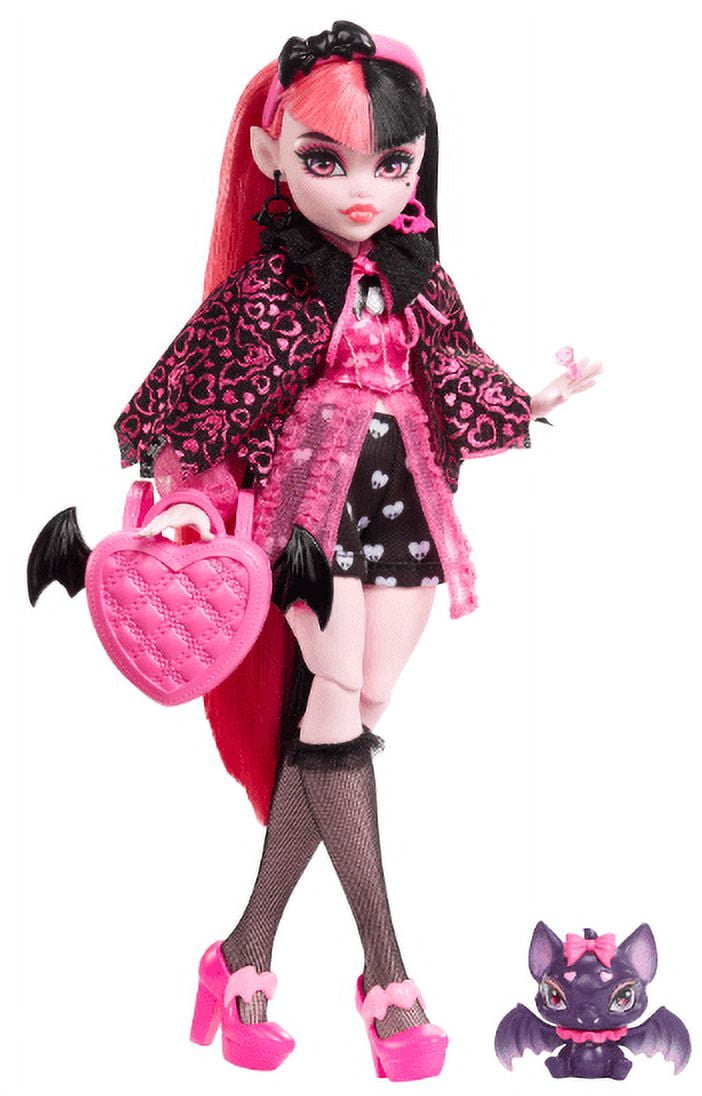 Monster High Draculaura Doll with Pet & Accessories, New 2022