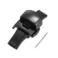 thumbnail image 1 of Folding Watch Clasp Push Button Quick Release for 12mm Leather Watchband Black, 1 of 5