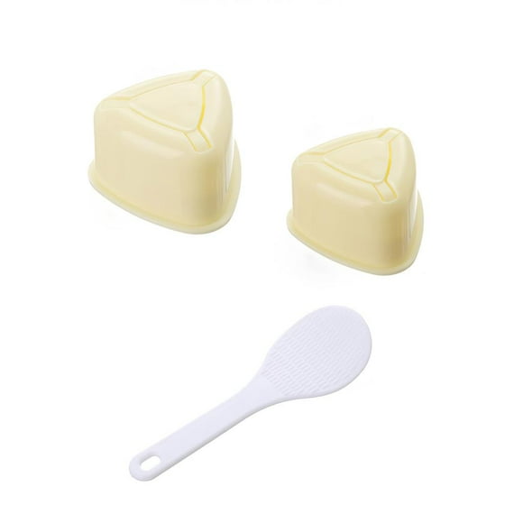 Bearachild Molde de bola de arroz triangular, molde de Sushi, molde de Bento de arroz para niños, molde de arroz de algas marinas Nori Cocina y Comedor Bearachild HA017869-00