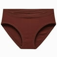 thumbnail image 3 of Swuxness Women's Mid Waist Breathable Briefs, Women's Plus Size Underwear, Women Gusset Breathable Solid Color Hip Lifting Comfortable Soft Briefs Panties for Ladies Coffee, L, 3 of 5
