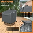 thumbnail image 5 of STARTWO Durable Swivel Chair Cover Rotating Chair Cover PU-Coated Superior Protection,Gray, 5 of 7