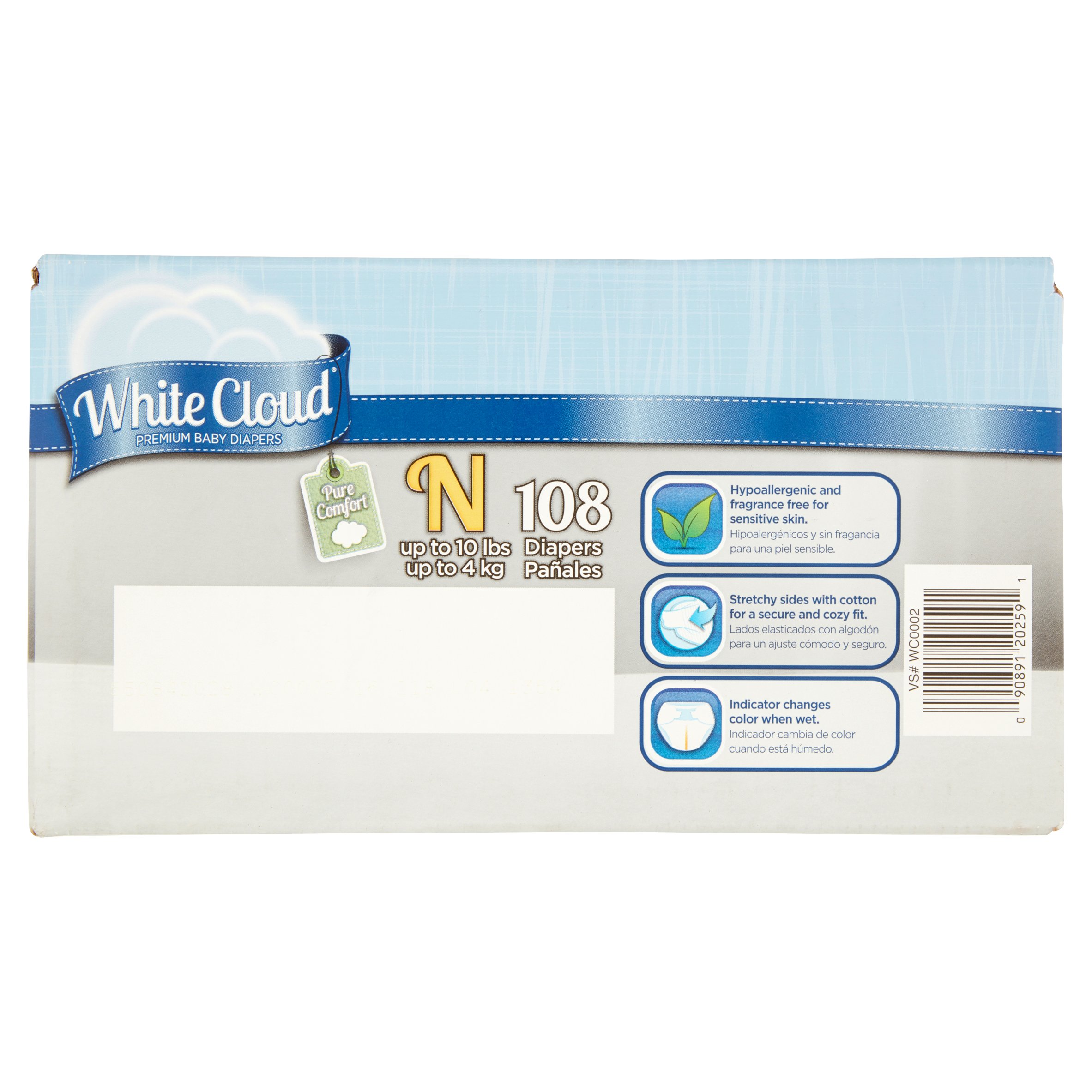 White Cloud Diaper Club Box, Newborn,108 ct - image 4 of 5