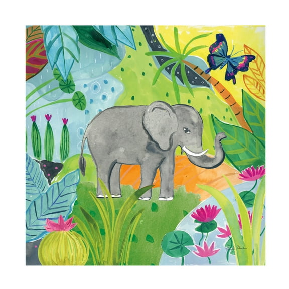 Trademark Fine Art 'The Big Jungle I' Canvas Art by Farida Zaman