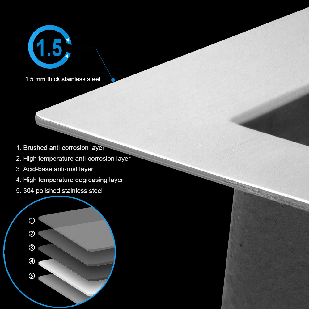 Undermount Kitchen Sink, Laundry Sink 21 Inch - 21 x 18 x 12 Inch Undermount Laundry Utility Sink Deep Single Bowl 16 Gauge Stainless Steel Laundry Tub Sinks, Stainless Steel Kitchen Sink