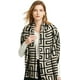 thumbnail image 2 of Para mujer Pashmina chal abrigo para vestir de noche invierno grueso cálido punto bufanda manta frente abierto Poncho capa, 2 of 3