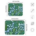 thumbnail image 4 of Yayeee Dish Drying Mat for Kitchen Counter 16"x18" Microfiber Absorbent Pad, Blue Flowers Pattern, 4 of 7