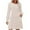 Beige, variant on Women's Long Sleeve V Neck Sweater DressTrendy Casual Ribbed Knit Short Mini Fall Winter Tunic Dresses for Women