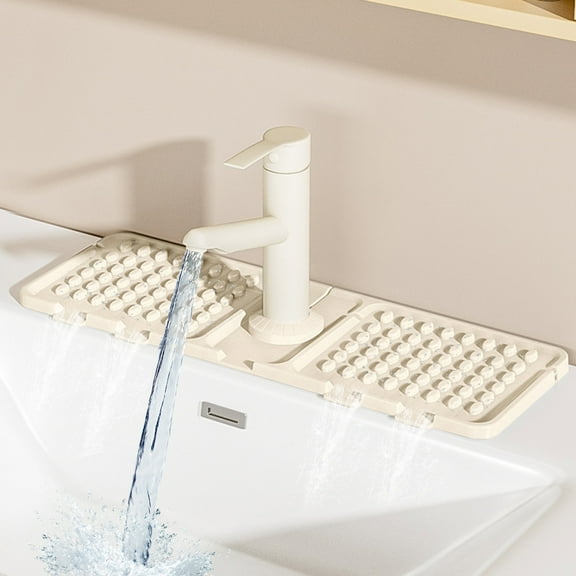 Sink Drying Mat under $5! Yrmaups Silicone Sink Drying Mat, Faucet Drip Tray for Kitchen Counter, Multi Functional Sink Organizer Mat, Quick Dry Drying Pad for Dishes, Non Slip Sink Mat for Drainage