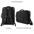 thumbnail image 6 of Hybrid 12 inch Laptop Workplace Professional Bag Hideaway Straps Converts to Messenger Shoulder Briefcase for MacBooks, ChromeBooks, iPad, Notebooks, 6 of 8