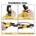 thumbnail image 5 of Hydraulic Clamp Home Hydraulic Crimping Tool DIY Cable Wiring Crimping Plier Cordless Hydraulic Press Manual Hydraulic Pliers ,Professional Tools, 5 of 6