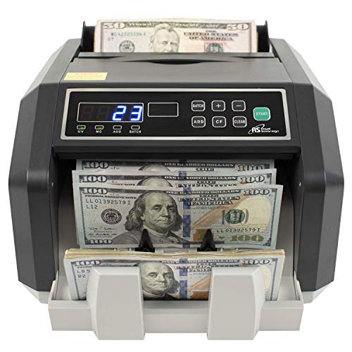 Royal Sovereign Rear Loading High Speed Bill Counter with UV, MG, IR Counterfeit Detector (RBC