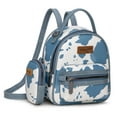 thumbnail image 6 of Wrangler Mini Backpack Cute Cow Print Backpack Purse for Women, Blue, 6 of 7