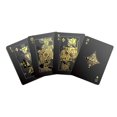 thumbnail image 1 of Naipes impermeables negros de Gent Supply - Edición dorada, plateada y negra del Día de los Muertos, 1 of 3