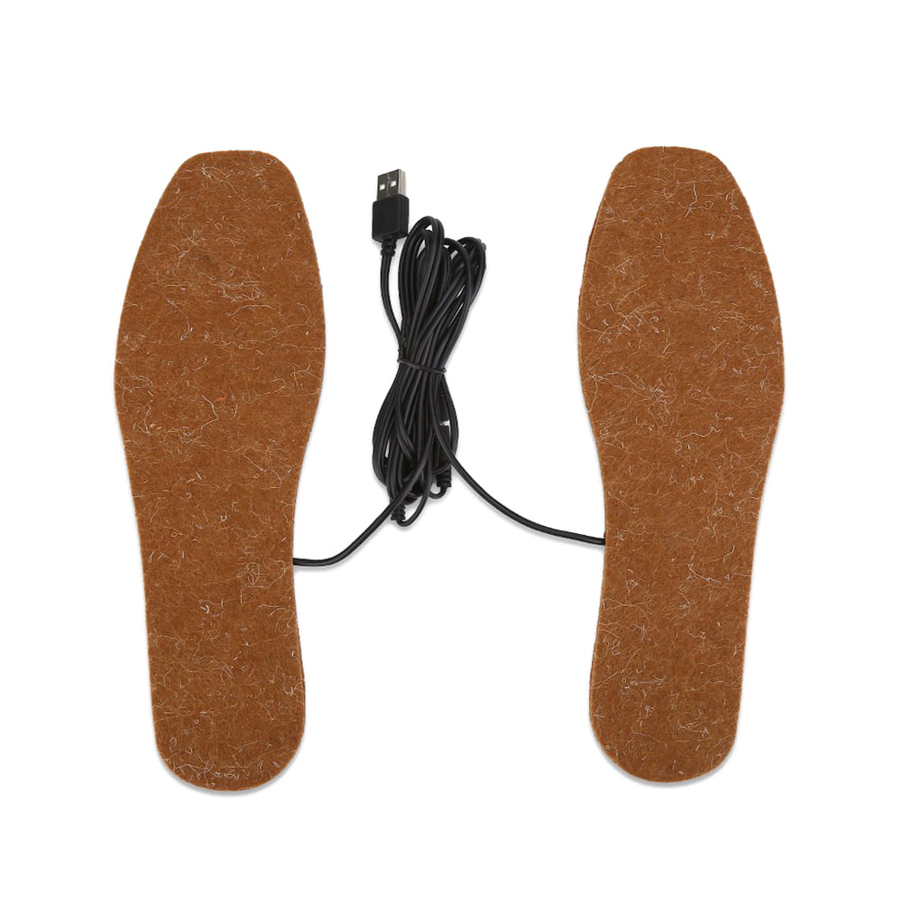 Hot Sale USB Electric Powered Heating Shoes Insoles Feet Warmth-Keeping Pads Men 
