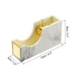 thumbnail image 2 of FOAUUH Tape Dispenser, Tape Dispenser Desk Cute Tape Desk Dispenser Holder Weighted Transparent Acrylic Weighted Marble Pattern Heavy for Tape Office Desktop, white Gold, 2 of 5