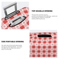thumbnail image 3 of Pofeuu Checkered Christmas With Snowflakes Print Luggage Suitcase Cover Protector Luggage Washable Covers Aesthetic for 18/24/28/32 inch Luggage（No luggage included）-, 3 of 7