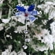 thumbnail image 5 of Campanas navideñas colgantes para árbol | Adornos navideños de ABS rojo, azul y amarillo | Campanas Yuanbao de metal con sonido nítido y diseño de copo de nieve | Adorno navideño para decorar el, 5 of 6
