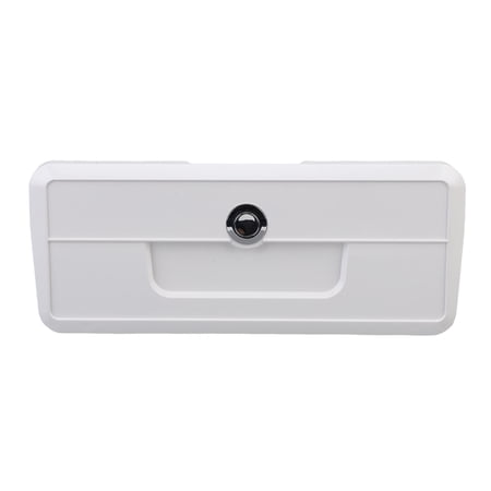 Sorven Boat Lockable Glove Box Boat Storage Box with Cup Holder Rain Proof Seal Concealed Button Lock ABS Material for Fishing Boats Sailboats Yachts RVs
