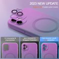 thumbnail image 4 of Ancove Magnetic Case for iPhone 13 Pro,[Compatible with Mag Safe],Cute Shockproof [Camera Lens Protector] Gradient Color Soft Liquid Silicone Case for iPhone 13 Pro,Purple+Gray, 4 of 7