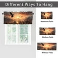 thumbnail image 6 of Eagle Window Curtain Valance Western Wilderness Themed Country Tent Sunset Rod Pocket Window Valance for Living Room Bathroom Bedroom Kitchen 54 by 18 in, 1 Panel, 6 of 6