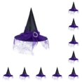 thumbnail image 2 of Advancent Sombrero de de Halloween - Artículos de fiesta para Halloween Cosplay Duradero y no fácil de romper Blended purple púrpura 10Conjunto, 2 of 6
