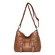 thumbnail image 1 of Vintage Multi-cremallera hombro bolso momia mujer PU bandolera (marrón) Likrtyny Para estrenar, 1 of 6