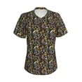 thumbnail image 2 of Uemuo Daisies Flowers Printed Women's Classic V-Neck T-Shirt - Soft, Breathable, Moisture-Wicking, Perfect for Casual, Office, Travel, and Everyday Wear-Medium, 2 of 5