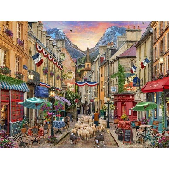 Vermont Christmas Company French Village Jigsaw Puzzle 550 Piece
