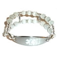 thumbnail image 3 of Stylish Medical Alert Bracelets  Double White Medical ID Replacement Band by Hidden Hollow Beads, 3 of 7