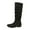 BLACK, variant on Dream Pairs Women's Suede/Pu Flat Zip Fall Fashion Slouchy Knee High Boots Blvd Black Size 11