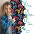 thumbnail image 3 of Blackout Kids Curtains,Multicolor Controllers Games Icons Black Pattern Childrens Insulated Curtains Set Of 2,Bedroom Essentials,Toddler Room Decor 42"x63", 3 of 5