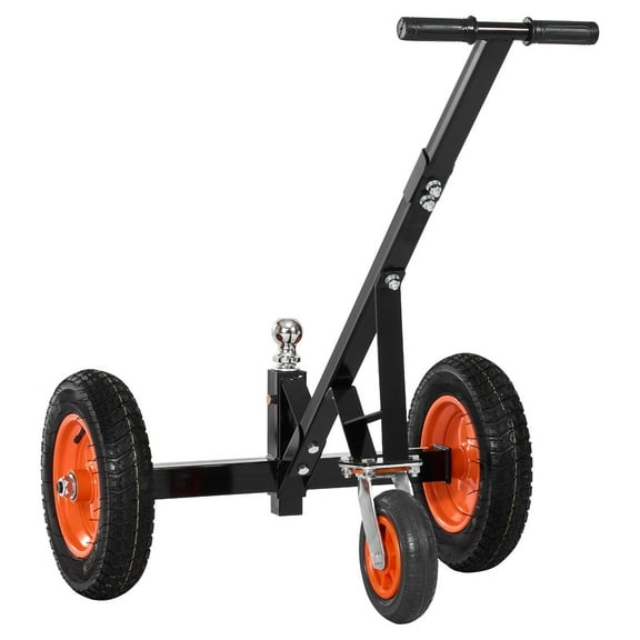 Heavy Duty Trailer Dolly 1000lbs Tongue Weight Capacity Carbon Steel Mover with 2 Inch Ball 14 Inch Pneumatic Tires Portable Tow Dolly for RV Trailer