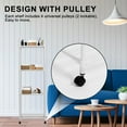 thumbnail image 5 of Dznils 4-Tier Metal Bathroom Storage Shelf Unit Space Saver, with Caster Wheels, White, 5 of 12