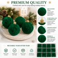 thumbnail image 5 of KuKeDi 12 Pack Christmas Ornaments Balls, 2.36 Inch Flocked Christmas Tree Decorations, 5 of 7