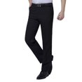 thumbnail image 4 of Blmnix Lightweight Work Pants Men Pants Low Waisted Chinos Modern Fit Dress Pants Jeans Straight-Leg Black Full Men's Casual Pants,36, 4 of 5