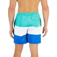thumbnail image 2 of Club Room Mens Striped Colorblock Swim Trunks, 2 of 2