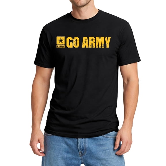 Icon Sports Officially Licensed U.S. Military Army T-Shirt - Unisex Adult - AM207CT Black L