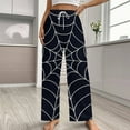 thumbnail image 2 of Spider Web Pajama Pants Comfortable Elastic Waist Pajamas Fashion Sleepwear Bottoms Plus Size Homewear, 2 of 6