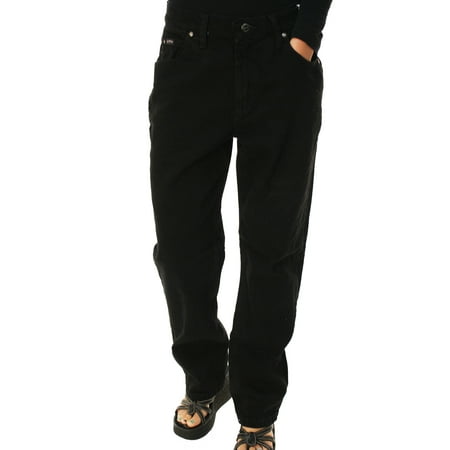 Lee Jeans Women's "Relaxed" Tapered Leg Stretch Denim Jeans Black