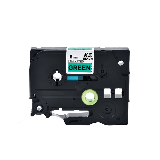 Reemplazo para Brother P-Touch Cinta de impresora de etiquetas laminada Cinta de impresora 6 mm 8 m PET Impermeable Speravity EL0555-05B