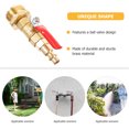 thumbnail image 4 of OULII Hose Quick Connector Set Brass Golden Water Flow Control RV 1 Set, 4 of 8