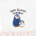 thumbnail image 4 of Inktastic Happy Birthday, Grandpa Cute Penguins Girls Toddler Dress, 4 of 5