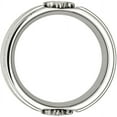 thumbnail image 2 of Stainless Steel Fleur de lis 10mm Brushed & Polished Band, 2 of 9