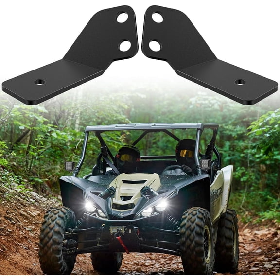 Nilight Light Bar UTV Front Side A Pillar Hood Mounting Brackets for LED Pods Compatible with Yamaha YXZ 1000R 2016 2017 2018 2019 2020 2021 2022 2023 2024